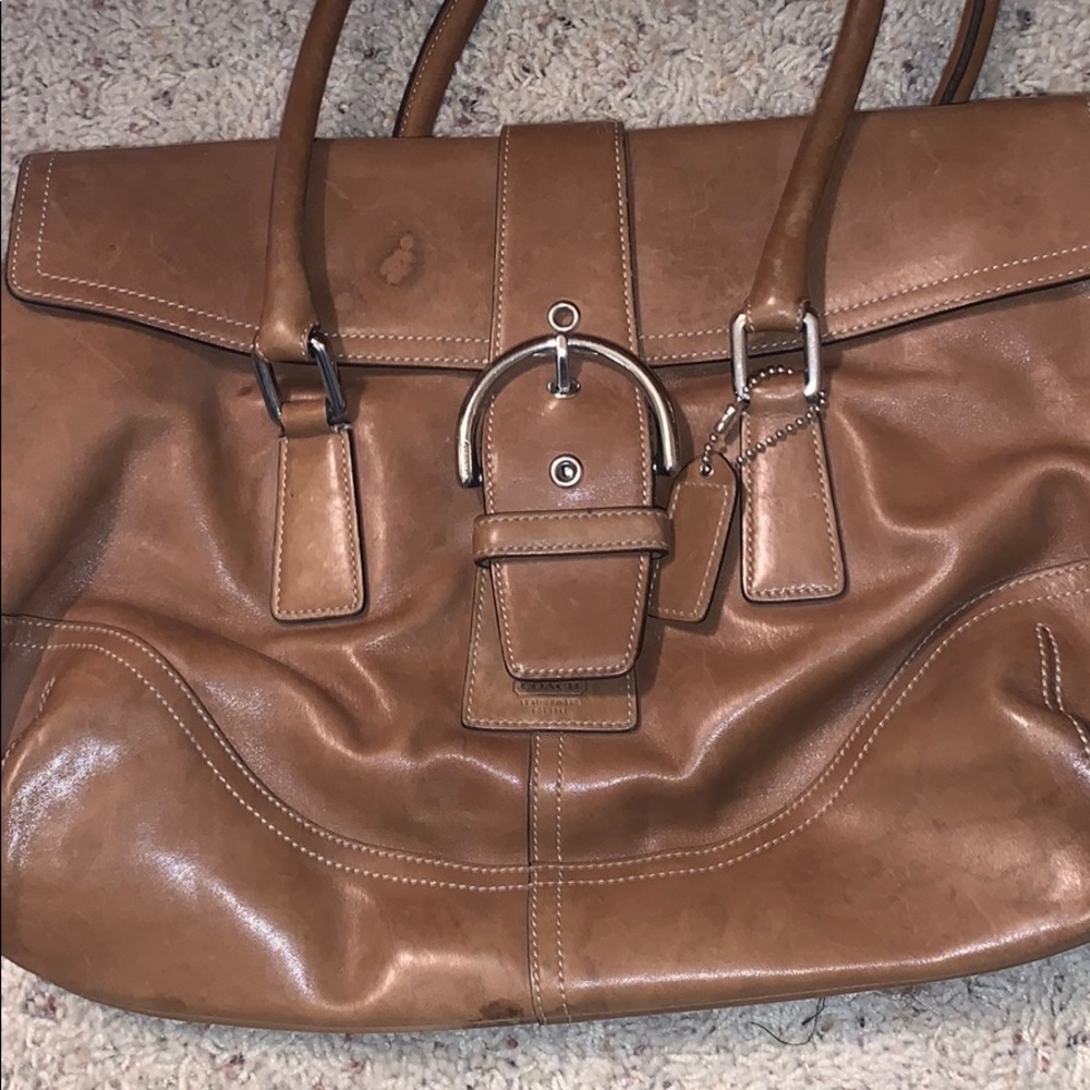 Classic brown coach bag